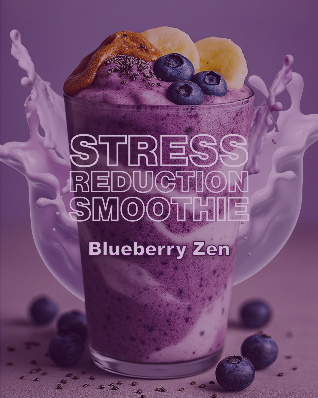 Blueberry Zen (Standard Stress Reduction Protein Smoothie)